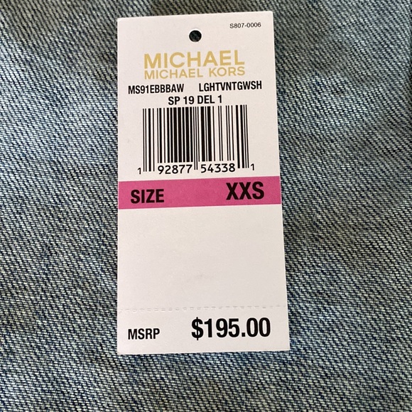 Denim jean jacket by Michael Michael Kors - Picture 8 of 9